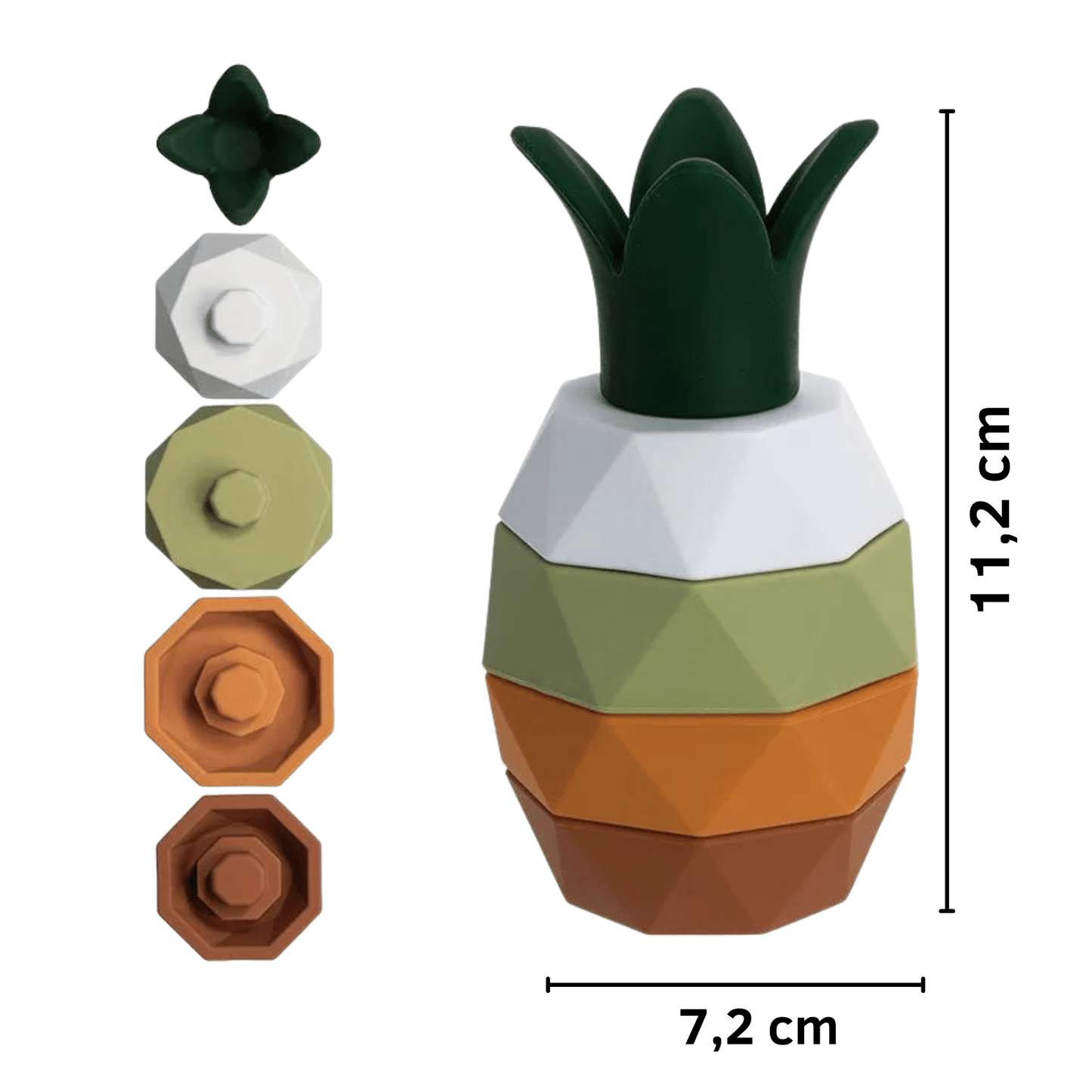 derkleinefratz.de 2 Stapelturm Ananas