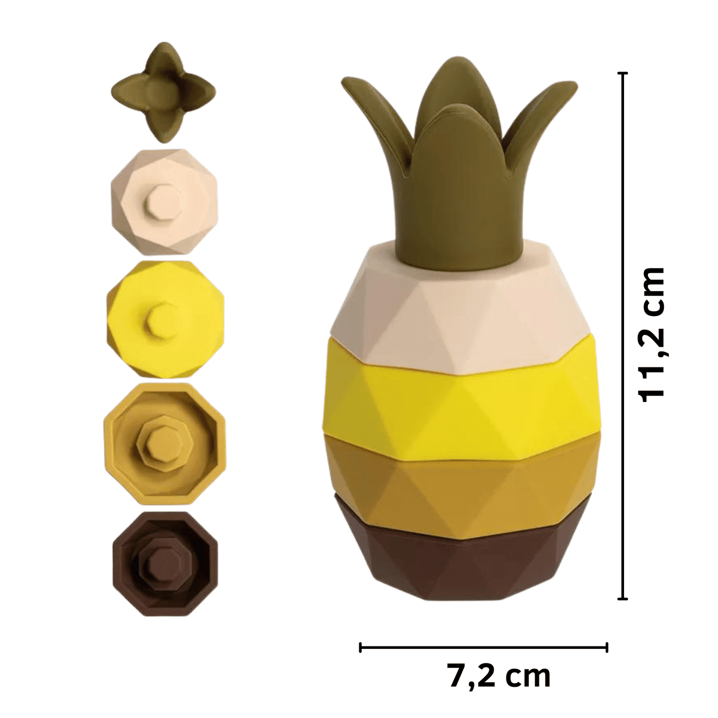derkleinefratz.de 3 Stapelturm Ananas