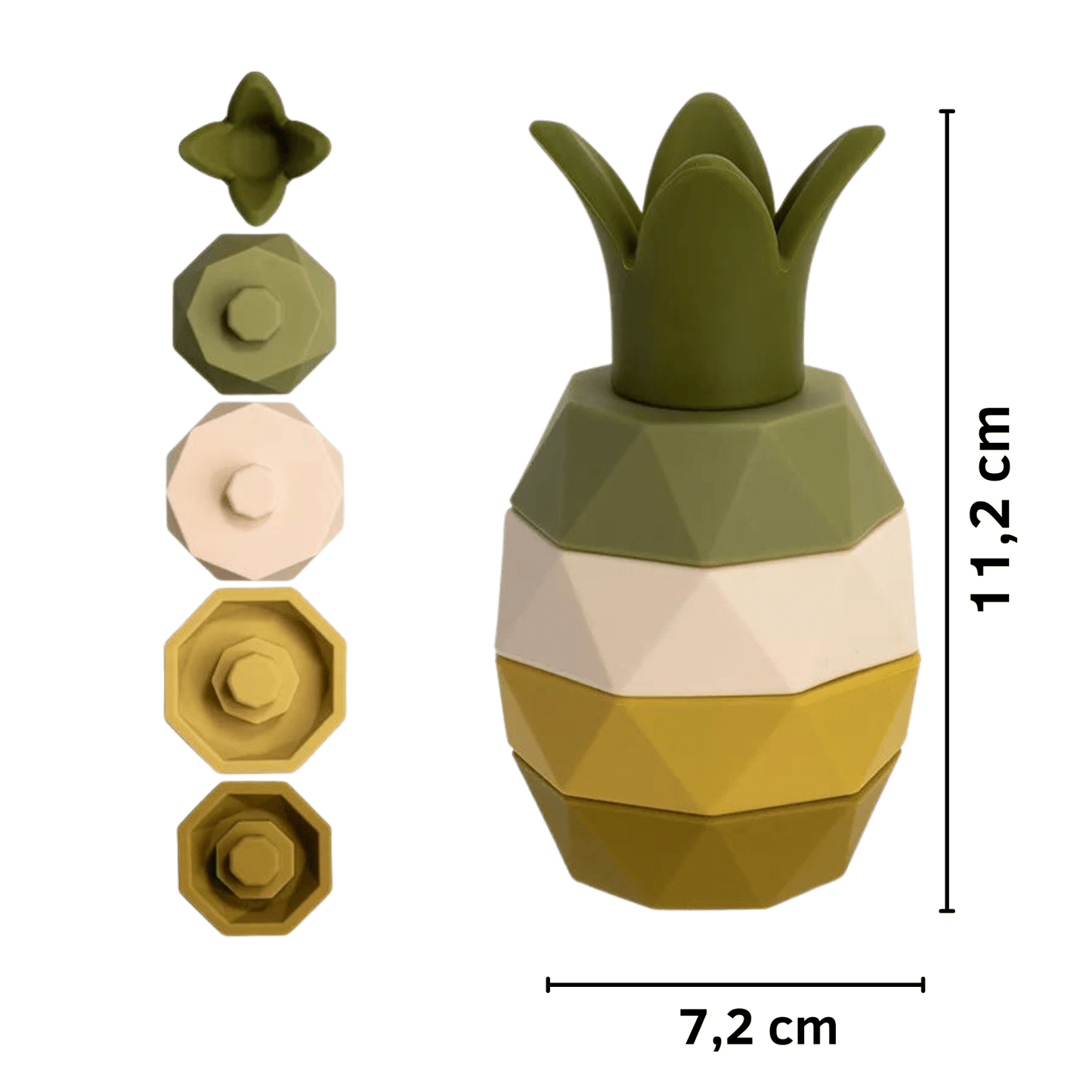 derkleinefratz.de 4 Stapelturm Ananas