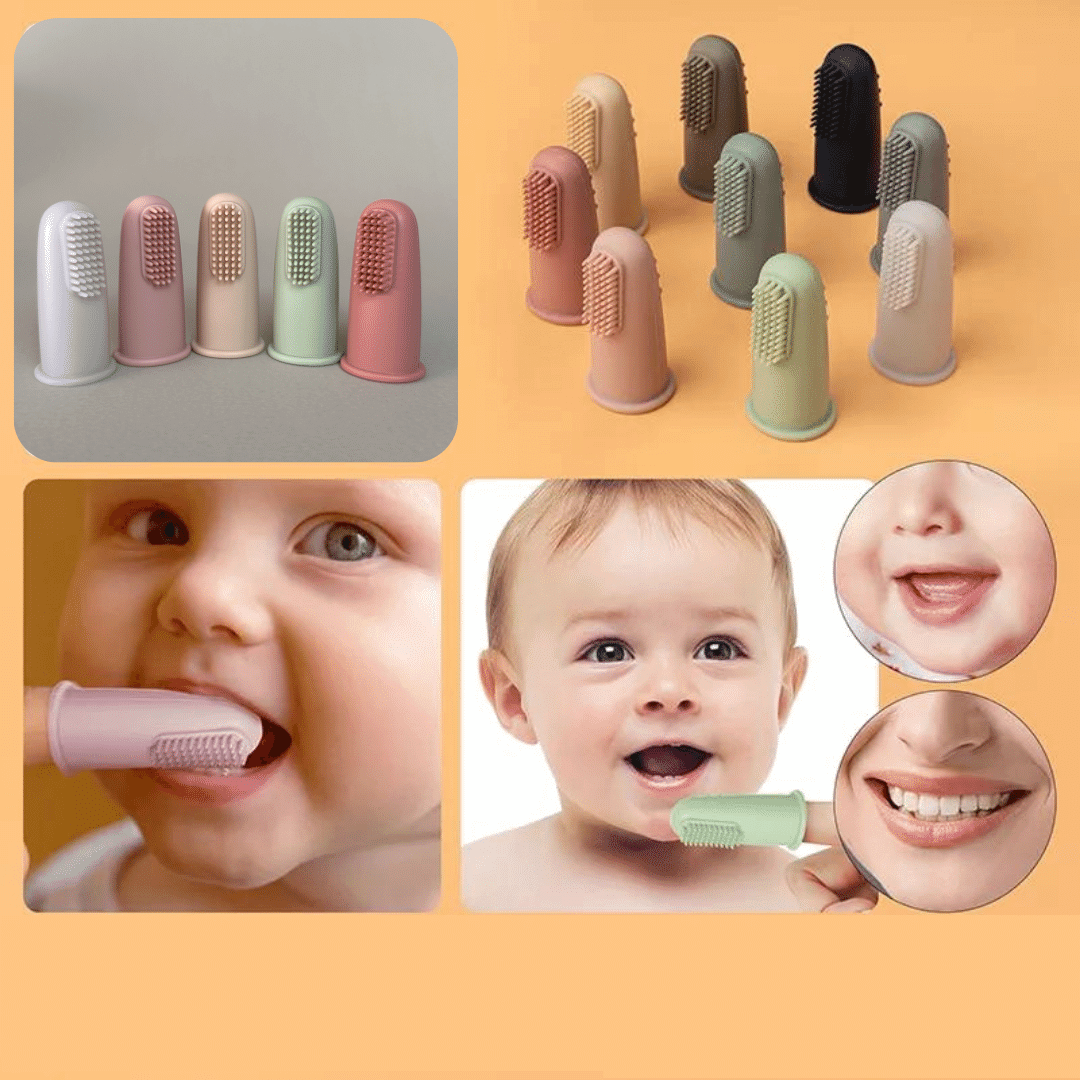derkleinefratz.de Fingerzahnbürste aus Silikon 5er Set