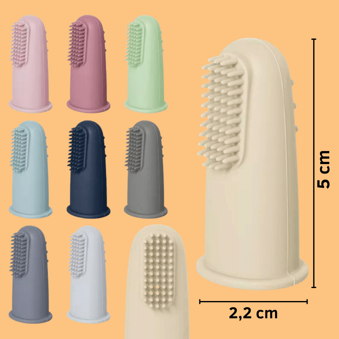 derkleinefratz.de Fingerzahnbürste aus Silikon 5er Set