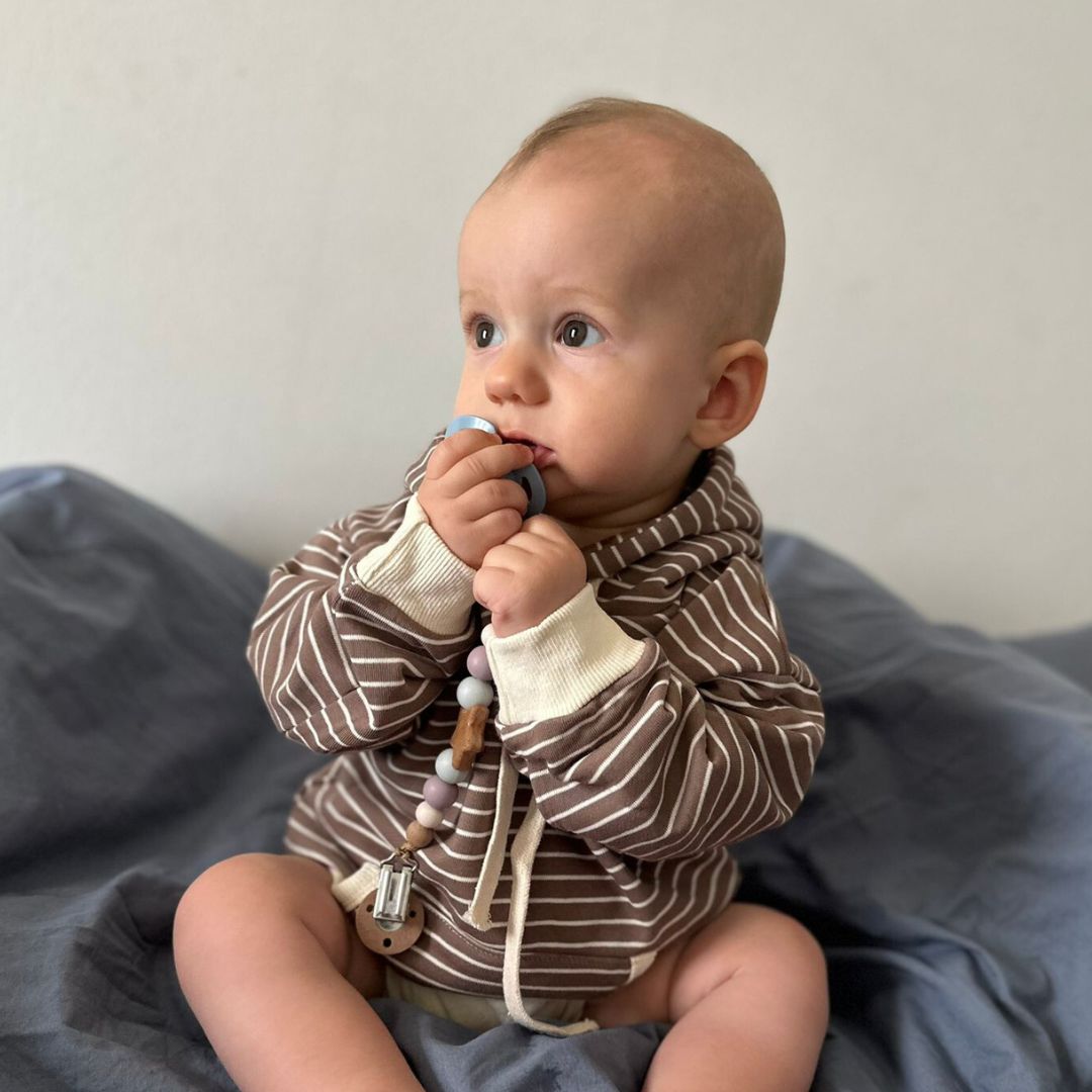 Gestreifter Hoodie