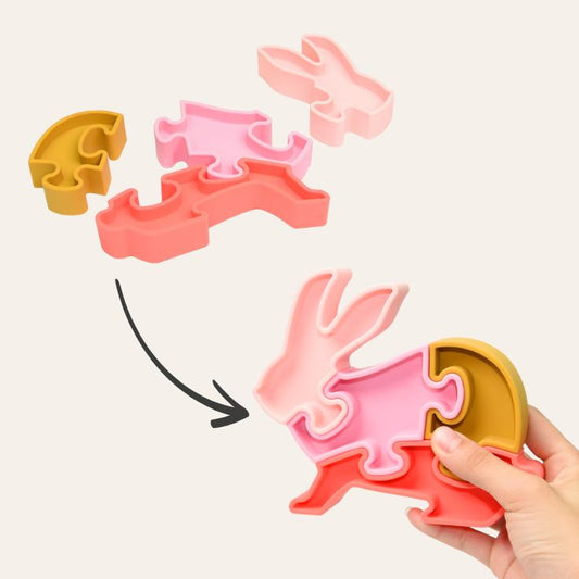 Puzzle-Tiere aus Silikon