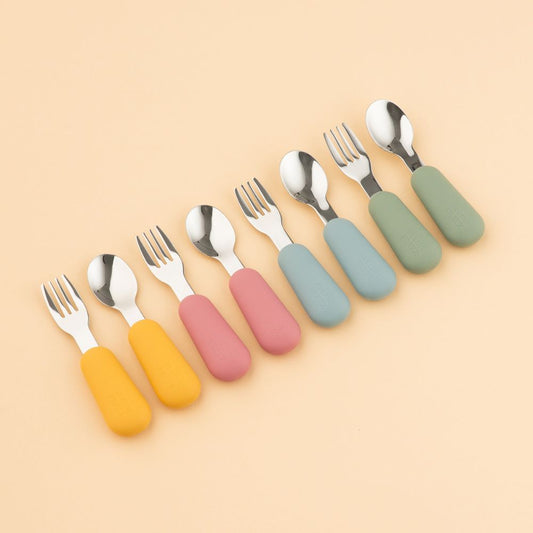 Kinderbesteck 2er-Set mit Aufbewahrungsbox