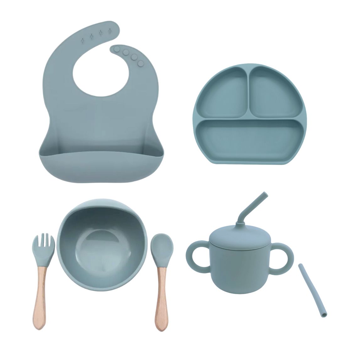 Geschirrset "MiniMahl" aus Silikon 5-teilig