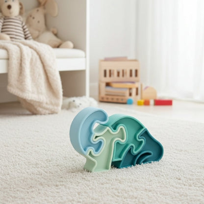 Puzzle-Tiere aus Silikon