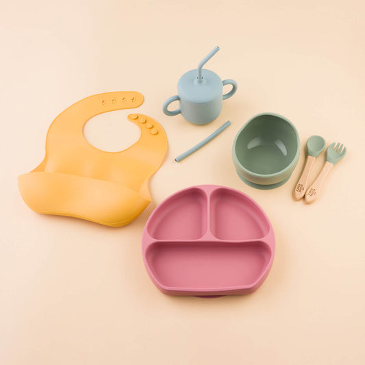 Geschirrset "MiniMahl" aus Silikon 5-teilig