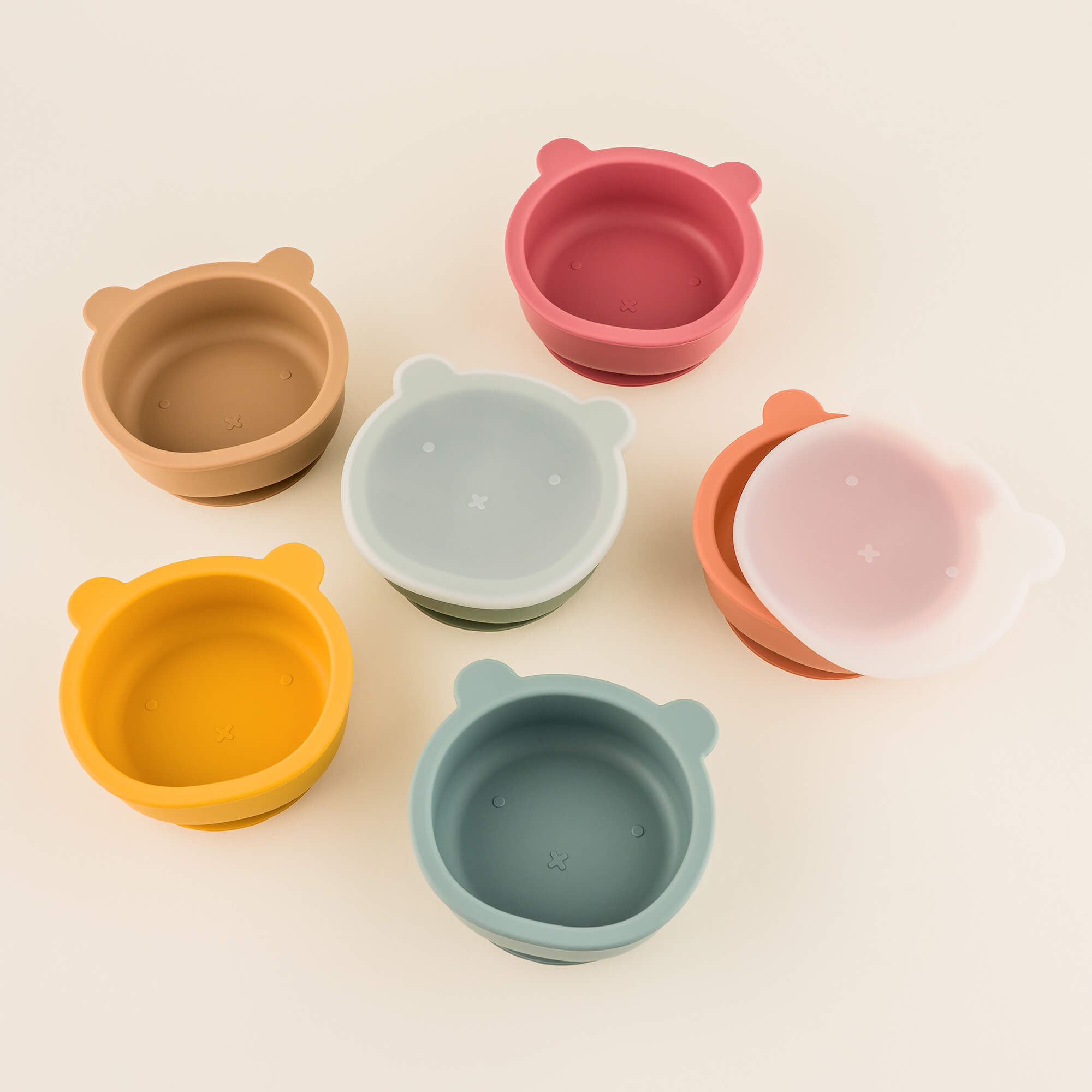 Geschirrset "BärenHunger" aus Silikon 5-teilig