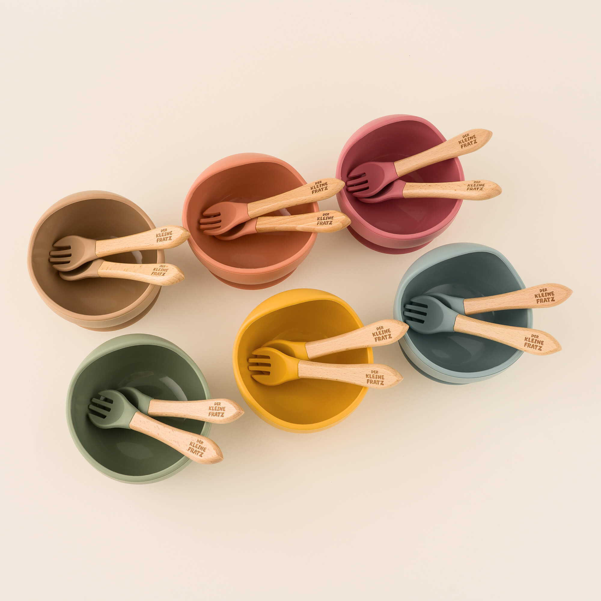 Esslernschüssel mit Besteck