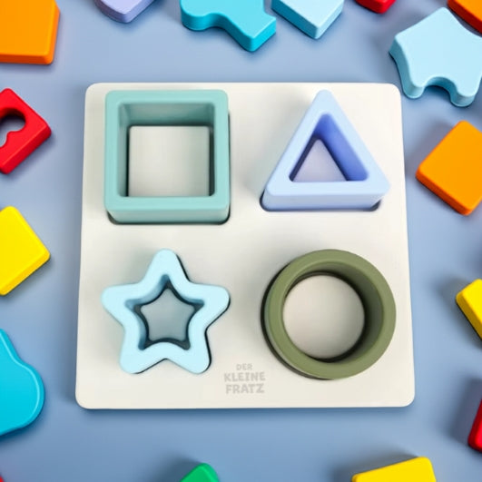 Steckpuzzle mit geometrischen Formen