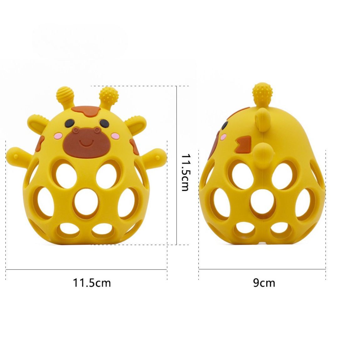 BeißGiraffe mit Rasselball