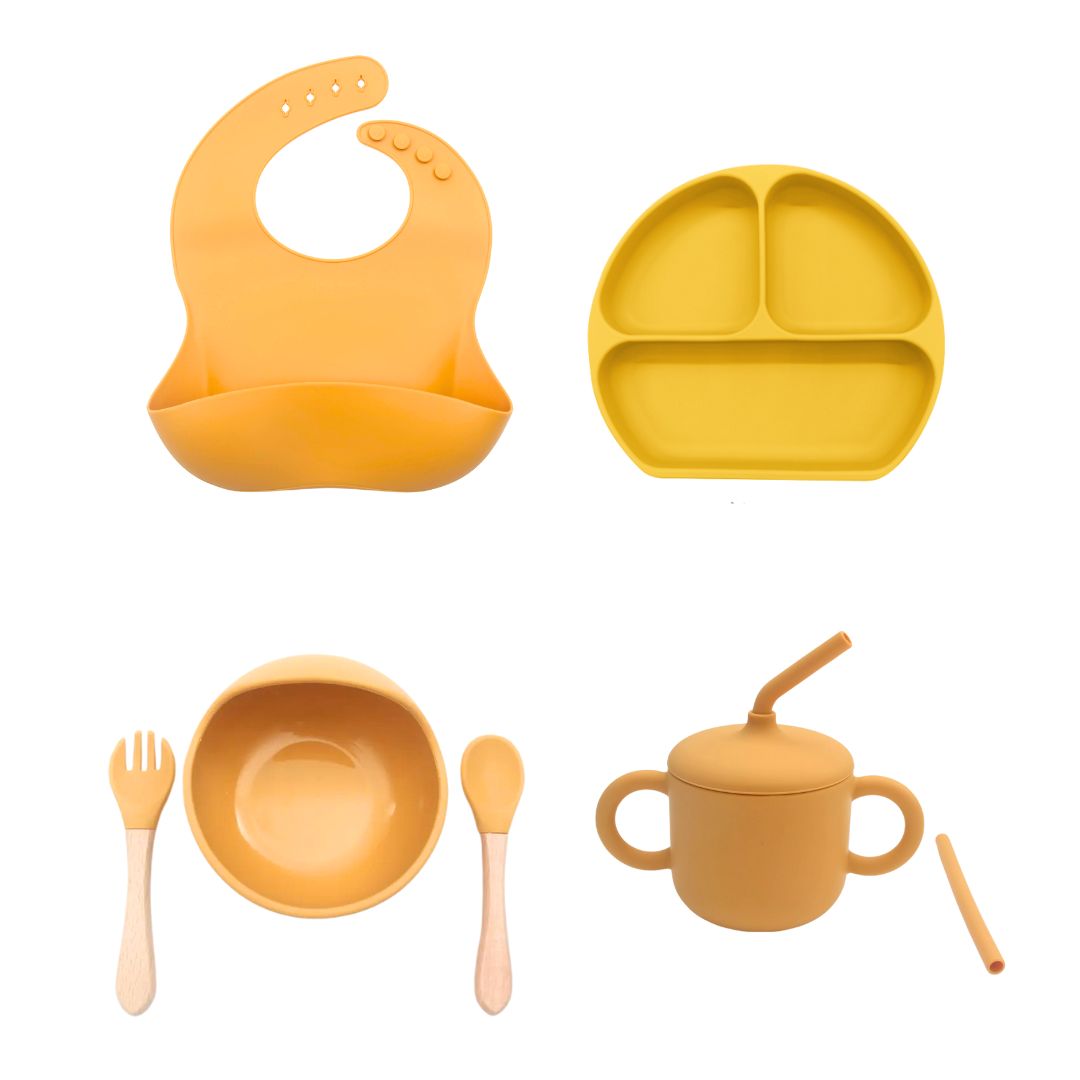 Geschirrset "MiniMahl" aus Silikon 5-teilig