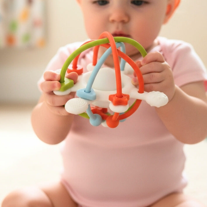 2 in 1 Beißring & Motorikspielzeug