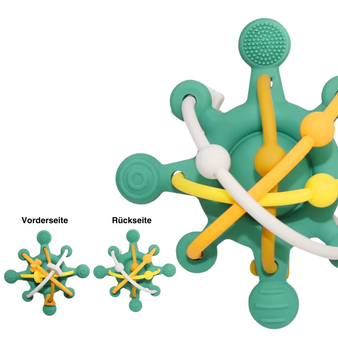 2 in 1 Beißring & Motorikspielzeug