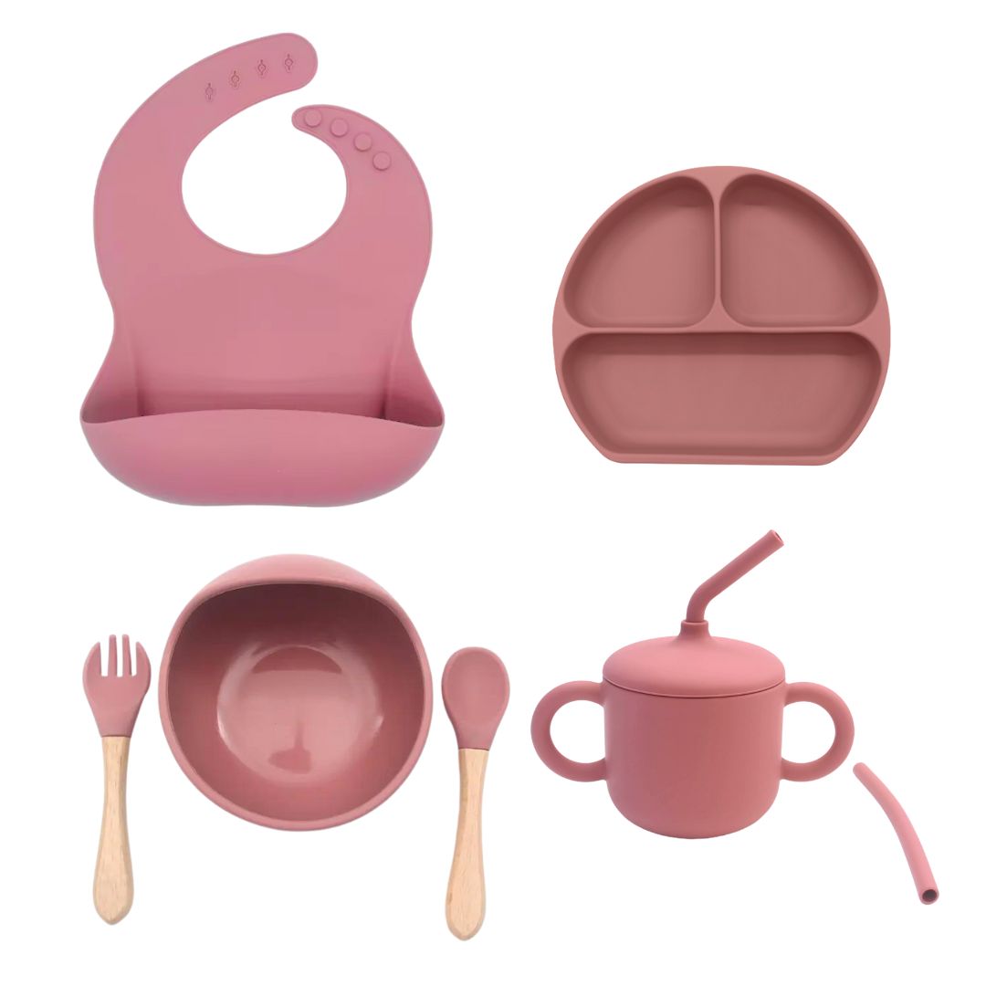 Geschirrset "MiniMahl" aus Silikon 5-teilig