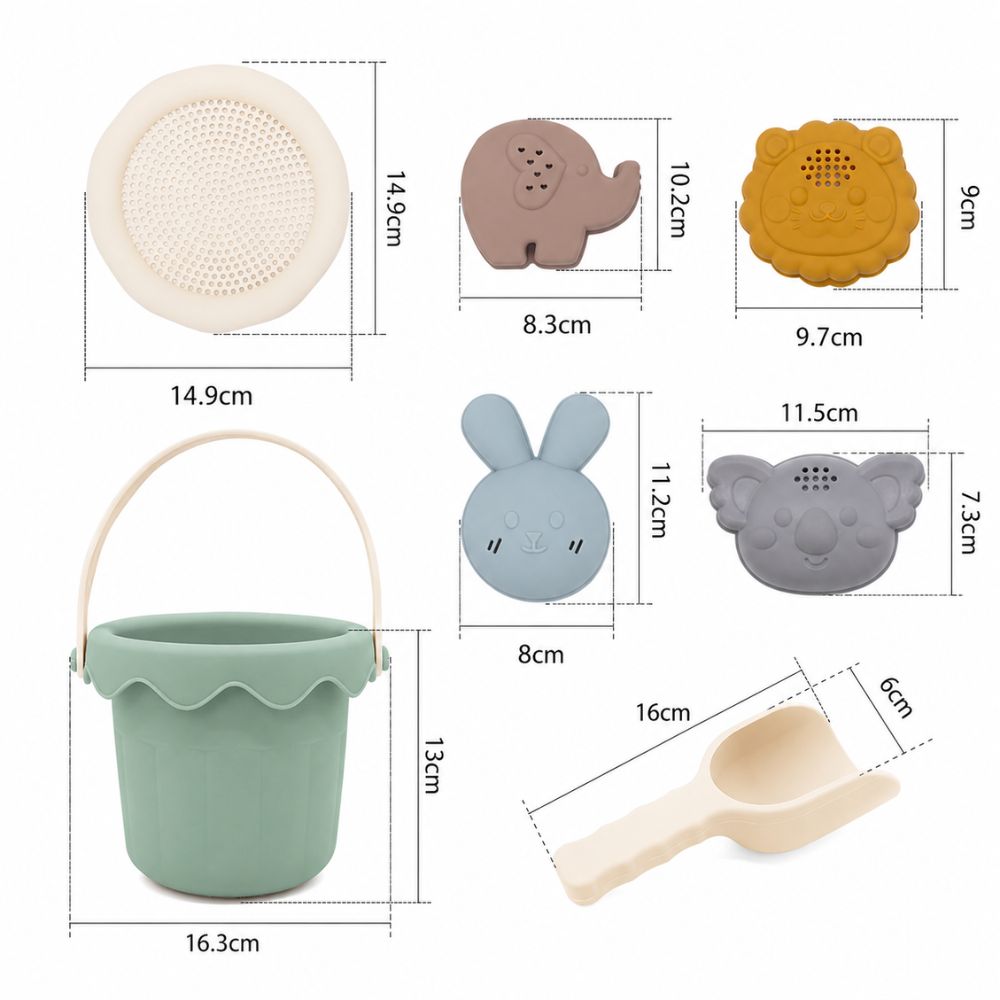 Tierfreunde Sandspielset aus Silikon