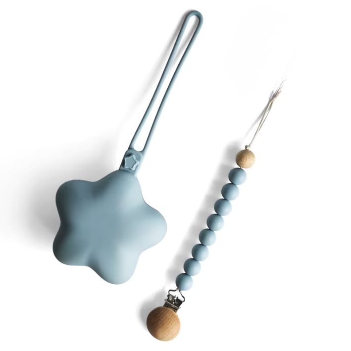 Sternchen-Set – Schnullerbox und Kette