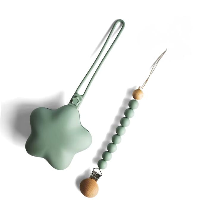 Sternchen-Set – Schnullerbox und Kette