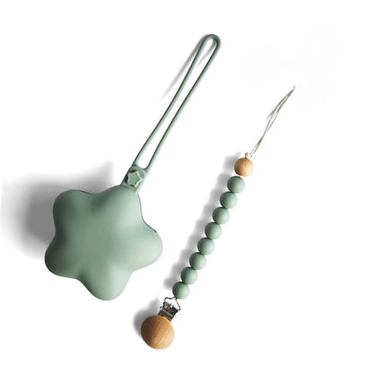 Sternchen-Set – Schnullerbox und Kette