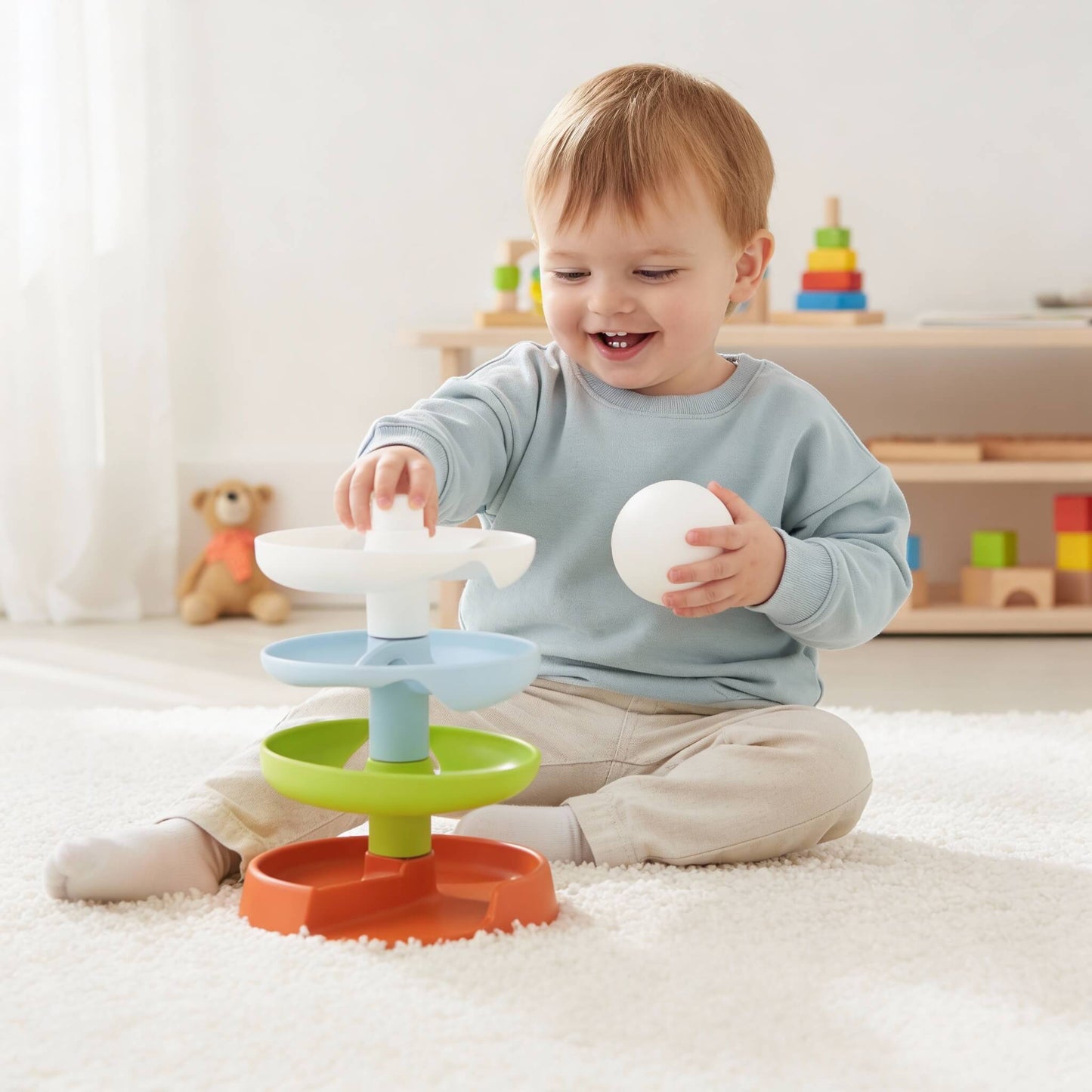 Kugelturm mit Ball aus Silikon