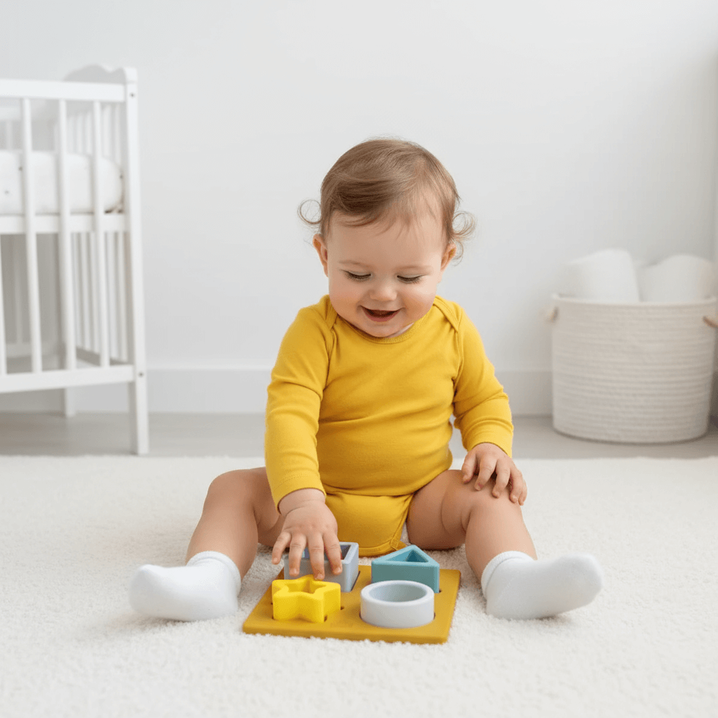 Steckpuzzle mit geometrischen Formen