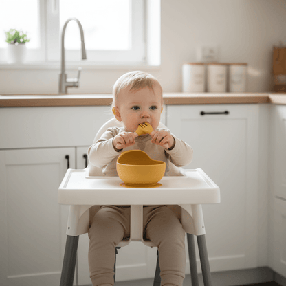 Esslernschüssel mit Besteck