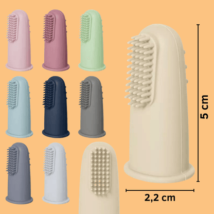 derkleinefratz.de Fingerzahnbürste aus Silikon 5er Set