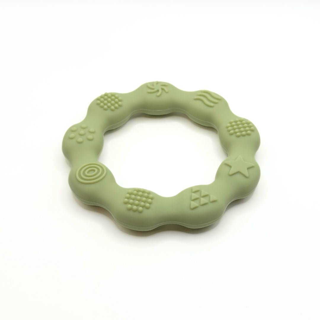 Sensorischer Beißring aus Silikon - derkleinefratz.de